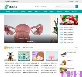 帝国CMS《养生健康》模板 养生网站源码模板 健康模板 养生资讯 优化版