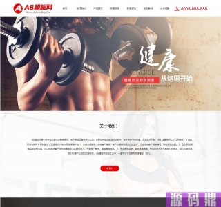 红色健身网站源码 织梦dede模板 [带手机版数据同步]