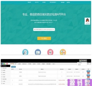 thinkphp微信域名防封防红检测API平台源码