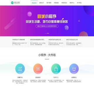 软件开发公司微信小程序开发代理展示销售pbootcms模板网站源码