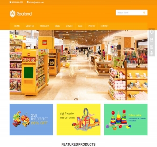响应式食品百货英文外贸网站源码-织梦dedecms模板
