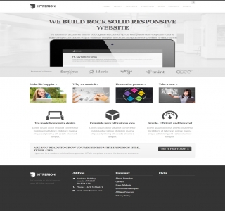 灰色的商务科技IT公司网站模板HTML整站下载_企业网站模板