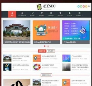 SEO优化技术教程网站源码+教程-dedecms模板