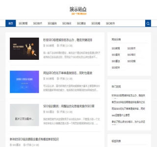 SEO博客优化教程资讯类网站源码-dede织梦模板