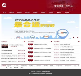 大学院校技术学校类网站源码-织梦dedecms模板