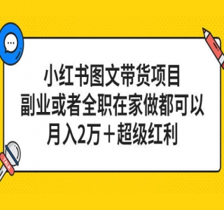 小红书图文带货项目：利润非常巨大，闷声发大财的首选副业