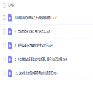 易语言软件逆向系列课程(视频教程)